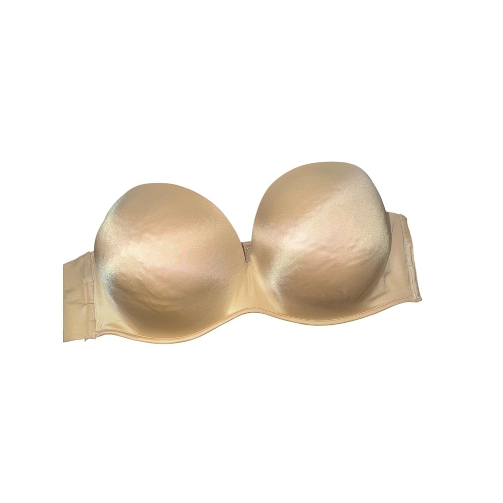 Cacique Strapless Bra 40D Nude Multiway  Padded Smooth Cup